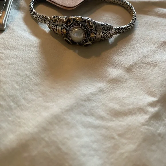 Devata Pearl Gemstone Chain Bracelet - Picture 7 of 9